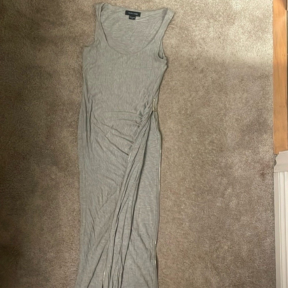 Marciano Stylish Grey Dress with Gold Zipper- worn once